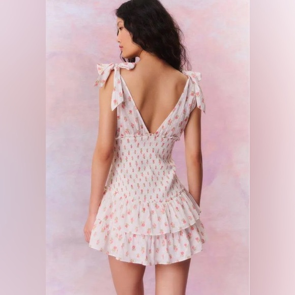 NWT LoveShackFancy Rossi Dress Cerise Pink XXL - Picture 3 of 13